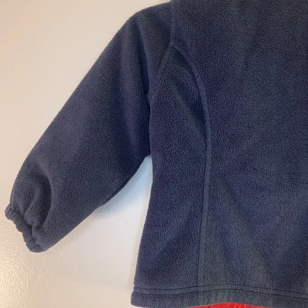 TOMMY HILFIGER Boy’s Red/White/Blue Reversible Zip Up Jacket / Size: Small 5-6
